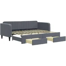 vidaXL Tagesbett 90 x 200 cm Dunkelgrau