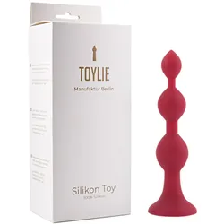 Bordeaux Anal Dildo, 3 Kugeln, Saugfuß, Silikon (1 Stück) 1 St