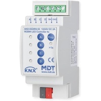 MDT RGBW LED Controller AKD 4-fach, 2/4A, 12/24V CV LED, 2TE REG Schaltaktor mit Dimmer (AKD-0424R2.02)