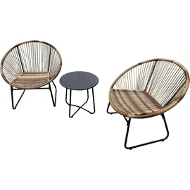 Happy Home Garten-Set 3-tlg. Braun