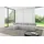altdecor Ecksofa modulares Sofa Razon-L2 - 285x160x70 cm Grau Cord