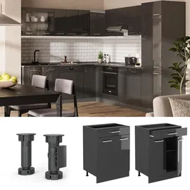Vicco Schubladenschrank R-Line 60 x 46 x 81,6 cm Grau