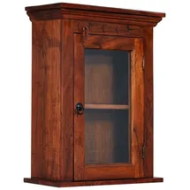 Massivmoebel24 Hängevitrine OXFORD 52 x 24 x 69 cm Braun
