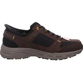 SKECHERS Oak Canyon Consistent Winner Slip-InTurnschuhe, Brown Leather/Textile/Synthetic/Black Trim, 48.5 EU