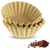 Nicoone Korbfilter Kaffeefilter,50 Stück Papierfilter Korbfilter Kaffeefilter aus Holzfasern,1-4 Tassen Coffee Filter Paper für Hausgemachten Kaffee zu Hause,Kaffeeläden,Büros
