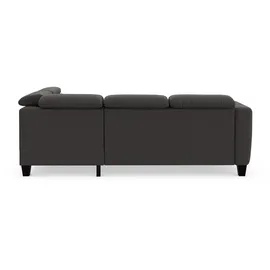 sit&more Ecksofa SIT & MORE "Belluci L-Form", grau (fango), B:249cm H:85cm T:195cm, Sofas, Ecksofa, inklusive Federkern, wahlweise mit Bettfunktion und Bettkasten