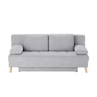 Querschläfer aus Flachgewebe Carola , grau , Maße (cm): B: 195 H: 90 T: 90.0