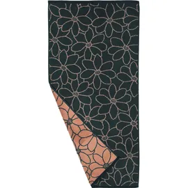 Ross Blütenfond Handtuch 50 x 100 cm grau