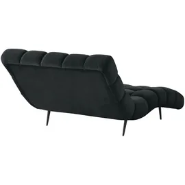 Switch Relaxliege Delphi Velours 120 x 84 x 168 cm Schwarz