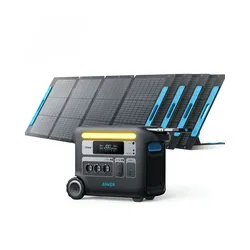 800W Solar-Set Anker F2000 Powerstation mit 4x 200W Solarpanel