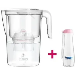 BWT Tischwasserfilter 2.6 Liter Mg2+ ManTimer+Tritan Trinkfl 0.5 Liter