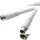 SpeaKa Professional SAT Anschlusskabel [1x F-Stecker - 1x F-Stecker] 1.50 m 90 dB Weiß