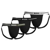 BOSS 3P Bold Jockstrap Schwarz Baumwolle X-Large Herren