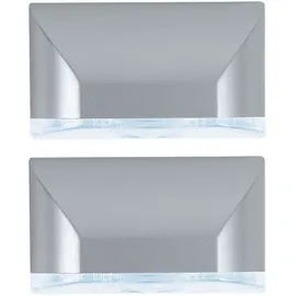 ETC Shop Wandleuchte Batteriebetrieben Bewegungsmelder LED Treppenbeleuchtung Batterie Nachtlicht Schrankbeleuchtung LED Bewegungssensor, zum Kleben oder Schrauben, BxH 8,1 x 4,6cm, 2er Set