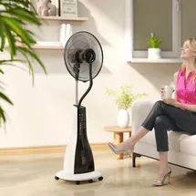 Homcom 125 cm Standventilator Schwarz