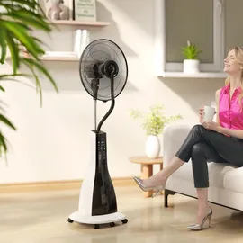 Homcom 125 cm Standventilator Schwarz