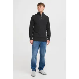 !Solid Troyer SDReco", Herren, Gr. L, grau (dunkelgrau melange), Obermaterial: 70% Baumwolle CO recyc.. 30% Polyester Pol. recyc.., Pullover Troyer