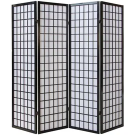 Homestyle4u Paravent Schwarz 176x175 | Gr.: onesize
