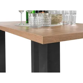 Mäusbacher Bartisch 120 x 70 cm Asteiche Braun/Schwarz