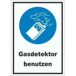 HB-Druck Gasdetektor benutzen Aufkleber A7 (74x105mm)