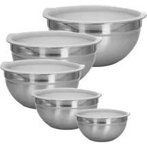 Intirilife 5-tlg. Schüssel Set Silber