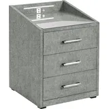 ed exciting design Nachtschrank Moon 47 x 46 x 61 cm Grau