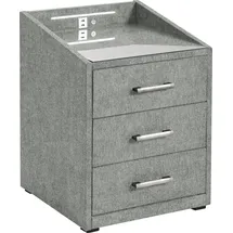 ed exciting design Nachtschrank Moon 47 x 46 x 61 cm Grau