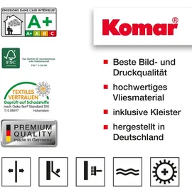 KOMAR Vliestapete Smooth 400 x 250 cm