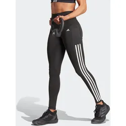 Trainingstights ADIDAS PERFORMANCE "OPT 3S 1/1 L", Damen, Gr. L, N-Gr, schwarz, Obermaterial: 77% Polyester, 23% Elasthan, sportlich, Hosen