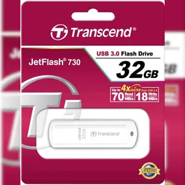 Transcend JetFlash 730 32 GB weiß USB 3.0