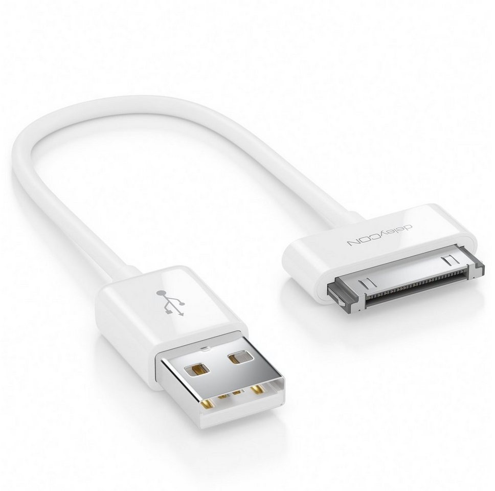 deleyCON deleyCON 0,15m 30-Pin USB Kabel Dock Connector Sync- Lade- & Smartphone-Kabel