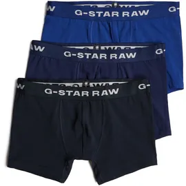 G-Star Boxershorts Boxer briefs blau / lila / weiß L 3er Pack