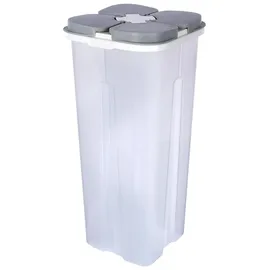 Excellent Houseware Küchenbehälter mit Dosierer transparent 3 l