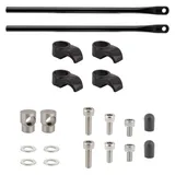 Racktime Gepäckträgerbefestigung Shine Evo Set, best – Schwarz,
