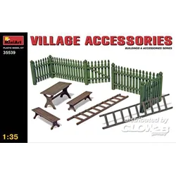 Zubehör-Set Dorf Modell von MiniArt 1:35