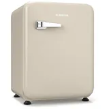 Klarstein Table Top Kühlschrank HEA19-Aud68-CR 10046623, 67 cm hoch, 49.5 cm breit, Bier Hausbar Getränkekühlschrank Hotel Mini Fridge 49.5 cm x 67 cm x 47 cm