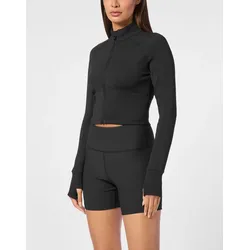 Lauftop PLEIN SPORT "Sport Top", Damen, Gr. S, 02, schwarz, Obermaterial: 80% Polyester, 20% Elasthan, Tops