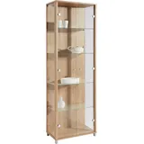 fif möbel Vitrine OPTIMA Standvitrine, Vitrinenschrank, Glasvitrine, Sammlervitrine braun
