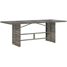 vidaXL Garten Essgruppe 9-tlg. Grau
