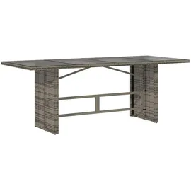 vidaXL Garten Essgruppe 9-tlg. Grau