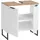 BASIC by Balculina Waschbeckenunterschrank Denver Waschbeckenunterschrank, Badezimmerschrank 60x60x35 (1-St) Breite 60 cm, Tür L/R montierbar, Softclose weiß