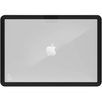 STM Dux Case Schutzhülle für Apple MacBook Pro 13,3" (2019 - schwarz/transparent [Transparente Rückseite I Gummifüße I Präzise Aussparungen für die Anschlüsse]