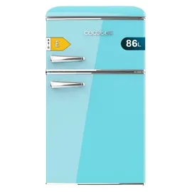 Cecotec Bolero CoolMarket 2D Origin 86 Retro-Kühlschrank (86 l, 893 mm hoch, Blau)