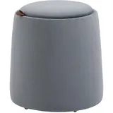 Homcom Sitzhocker 2-in-1 Kunststoff 44 x 47,5 x 44 cm Grau