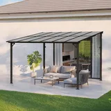 Home Deluxe Terrassendach ECO 360 x 300 cm grau