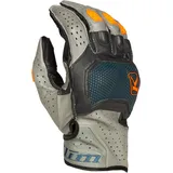 Klim Badlands Aero Pro Short 2024 Motorrad Handschuhe grau-blau, Größe S