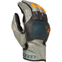 Klim Badlands Aero Pro Short 2024 Motorrad Handschuhe grau-blau, Größe S