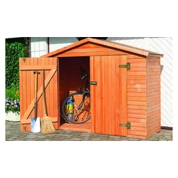 Gerätehaus Pölitz - 227 x 82 x 173 cm - Farbe: Honigbraun - Gerätehaus mit Doppeltür aus druckimprägniertem Kiefernholz