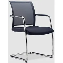 BISLEY Besucherstuhl »Zed« Freischwinger, Netzrücken, 3-fach stapelbar