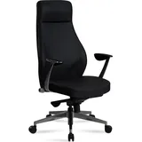 AMSTYLE Bürostuhl, SPM1.448 Kunstleder schwarz, Gestell silber
